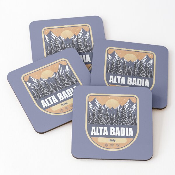 Item preview, Alta Badia Italy – Snowy Mountain Winter Badge designed and sold by CynthiaGraphics.