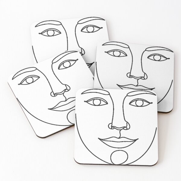 Item preview, Line Face Minimalist Portrait designed and sold by Krfto.