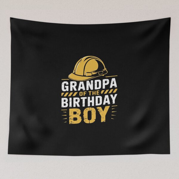 Item preview, Grandpa of the Birthday Boy Construction Birthday Party  designed and sold by MicanCuteStore.