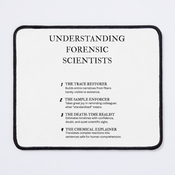 Item preview, Understanding Forensics – Funny Crime Lab Scientist Gift designed and sold by PsyFlow35.