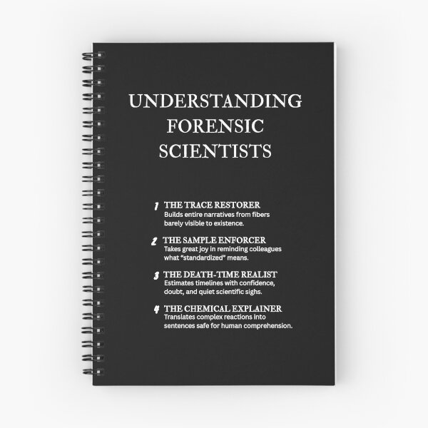 Item preview, Understanding Forensics – Funny Crime Lab Scientist Gift – Black designed and sold by PsyFlow35.