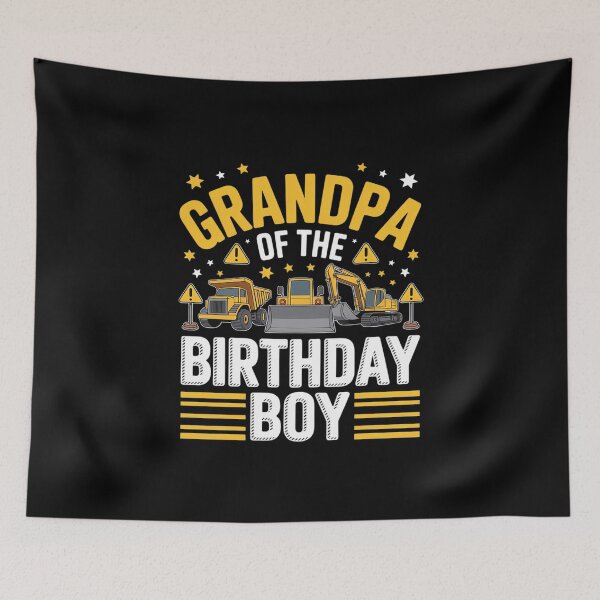 Item preview, Grandpa of the Birthday Boy Excavator Construction Truck  designed and sold by MathisBellanger.