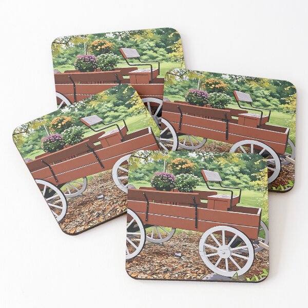 Item preview, Wagon with Mums designed and sold by tomorrowsart.
