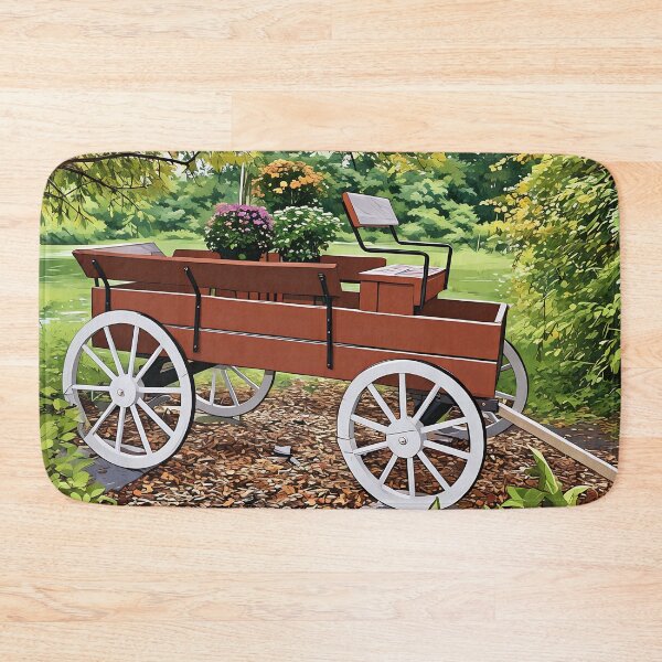 Item preview, Wagon with Mums designed and sold by tomorrowsart.
