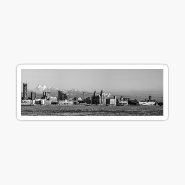Item preview, Liverpool skyline black and white designed and sold by Paul Madden.
