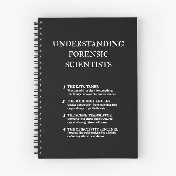 Item preview, Forensic Science Explained – Humor for Lab Professionals – Black designed and sold by PsyFlow35.