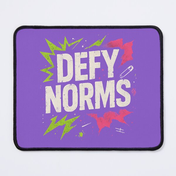 Item preview, Defy Norms Punk Grunge Graphic designed and sold by InkWeaveShop.
