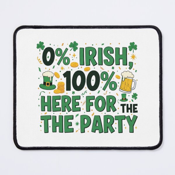 Item preview, St. Patrick’s Day Humor Shirt – 100% Party, 0% Irish designed and sold by FelixnRobinus.