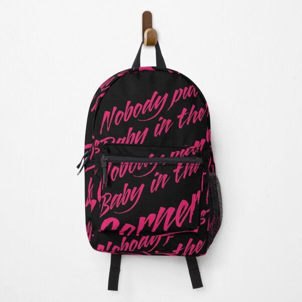 Item preview, Funny Nobody Puts Baby in the Corner Movie Quote Dancing Dancer Pink Text designed and sold by MathWare MathClips.