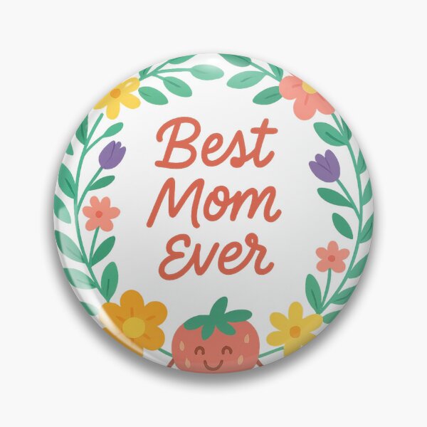 Item preview, Best Mom Ever – Cheerful Floral Illustration with Character designed and sold by MIArt Studio.