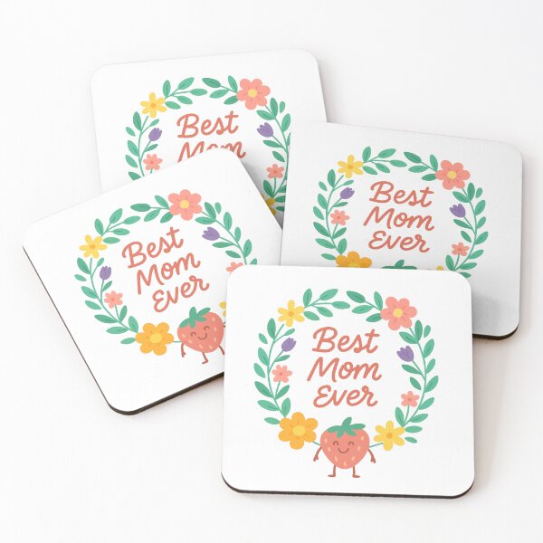 Item preview, Best Mom Ever – Cheerful Floral Illustration with Character designed and sold by MIArt Studio.