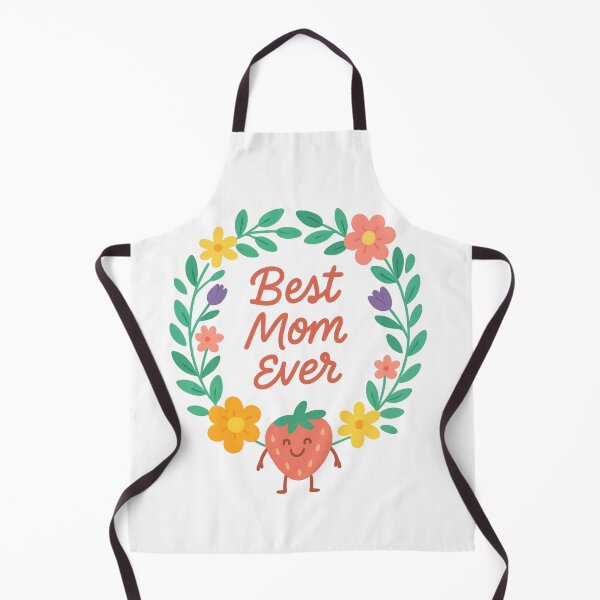 Item preview, Best Mom Ever – Cheerful Floral Illustration with Character designed and sold by MIArt Studio.