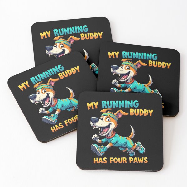 Item preview, Running Buddy Dog Design, Funny Canine Runner with Shoes and Headband Gift designed and sold by Design_Your_Day.