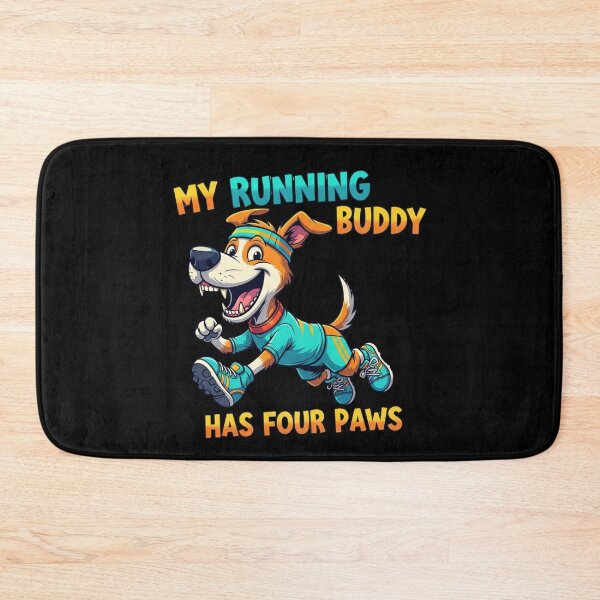 Item preview, Running Buddy Dog Design, Funny Canine Runner with Shoes and Headband Gift designed and sold by Design_Your_Day.