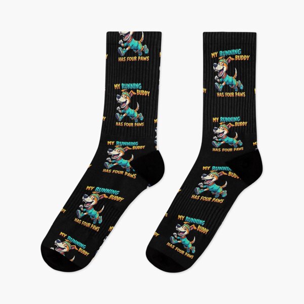 Item preview, Running Buddy Dog Design, Funny Canine Runner with Shoes and Headband Gift designed and sold by Design_Your_Day.