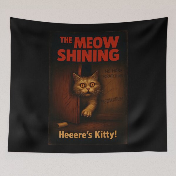 Item preview, The Meow Shining – Cat Horror Parody designed and sold by LuciaS.