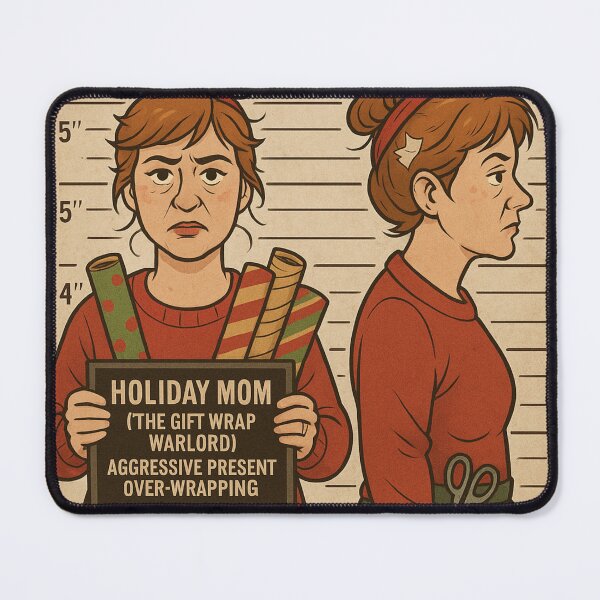 Item preview, Holiday Mom – The Gift Wrap Warlord designed and sold by Laughprints.