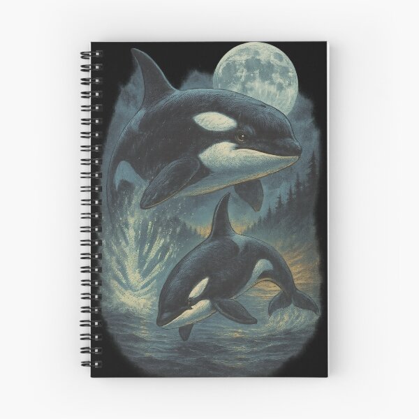 Item preview, Killer Whales Vintage Northern Wilderness designed and sold by Sturdust.