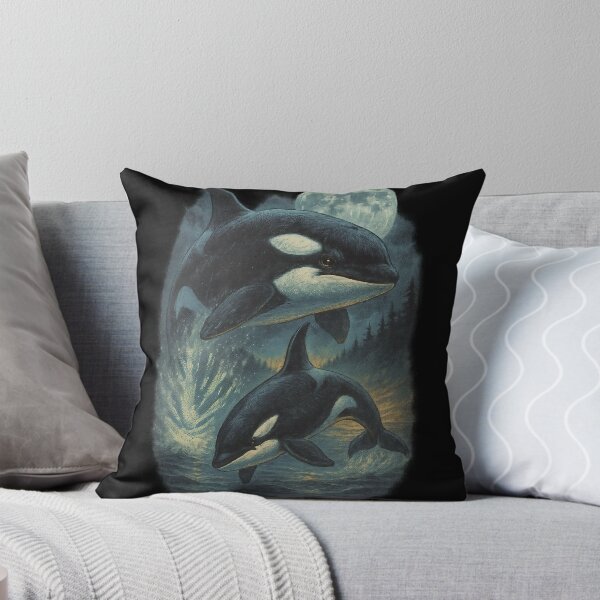 Item preview, Killer Whales Vintage Northern Wilderness designed and sold by Sturdust.