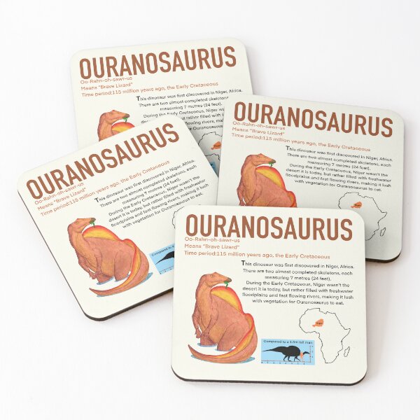 Item preview, Ouranosaurus informational poster designed and sold by DoodleSnake58.