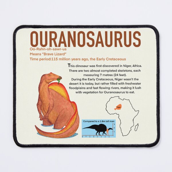 Item preview, Ouranosaurus informational poster designed and sold by DoodleSnake58.