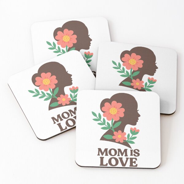 Item preview, Mom’s Love – Elegant Floral Silhouette Illustration designed and sold by MIArt Studio.