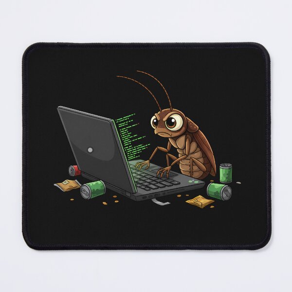 Item preview, Coder Cockroach – Funny Programming Bug Cartoon designed and sold by hn79.