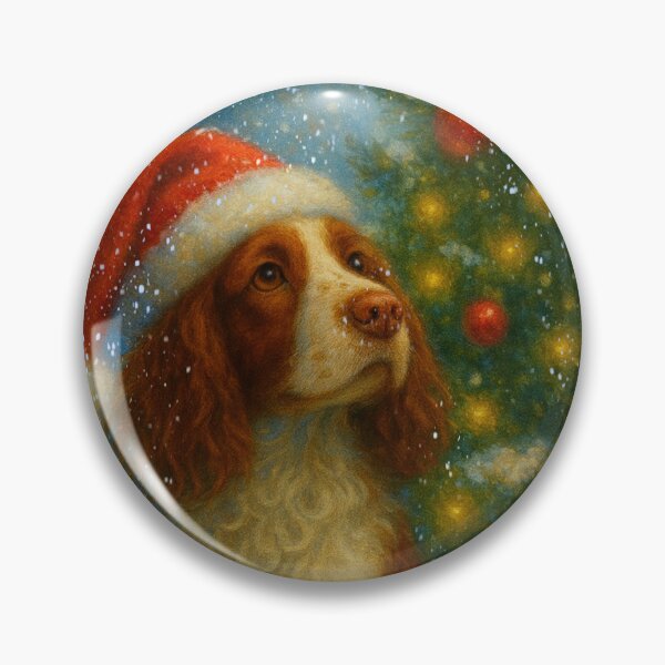 Item preview, Welsh Springer Spaniel Merry Christmas designed and sold by Karen Harding Art and Illustration .