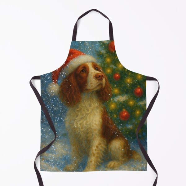 Item preview, Welsh Springer Spaniel Merry Christmas designed and sold by Karen Harding Art and Illustration .