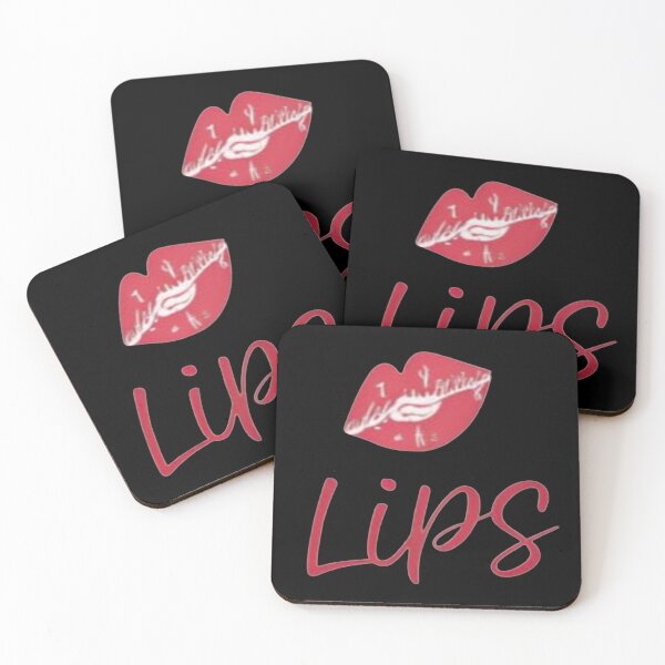 Item preview, Hand-Drawn Style Red Lips and Text."Luscious Red Lips: Pop Art Kiss Mark" designed and sold by ZyVoAli.