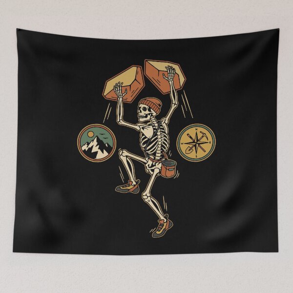 Item preview, Skeleton Climber Adventure Mountains Compass designed and sold by LuminOrb.