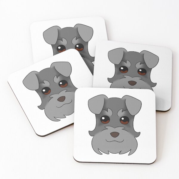 Item preview, Dark Grey Schnauzer Grey Snout Brows Ears designed and sold by OliRoseArt.