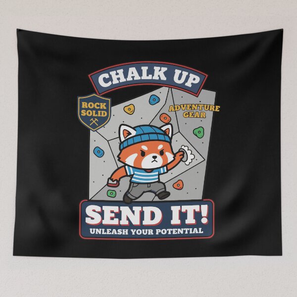 Item preview, Chalk Up Send It Unleash Your Potential Climbing designed and sold by LuminOrb.