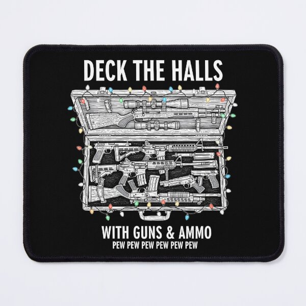 Item preview, Deck The Halls with Guns & Ammo designed and sold by gear-posters.