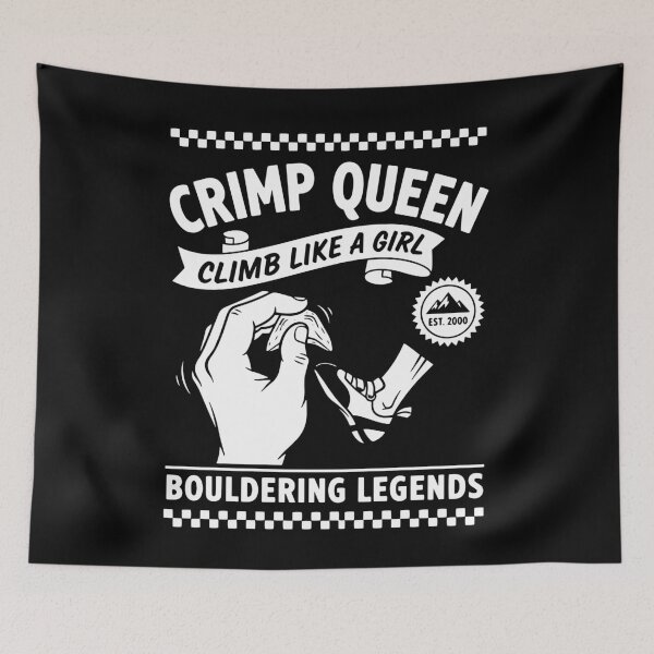 Item preview, Crimp Queen Climb Like A Girl Bouldering Legends designed and sold by LuminOrb.