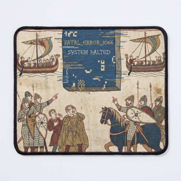 Item preview, Fatal Error 1066 - Medieval Tapestry Blue Screen of Death designed and sold by SavinMercantile.
