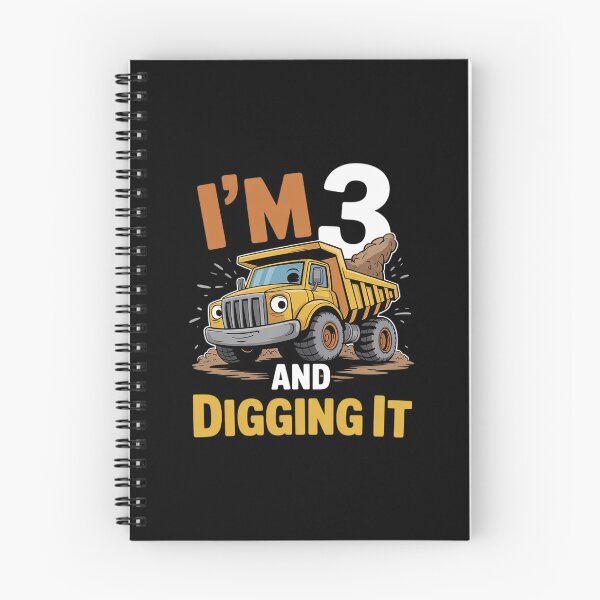 Item preview, Im 3 and Digging It 3rd Construction Birthday Excavator Boys  designed and sold by MathisBellanger.