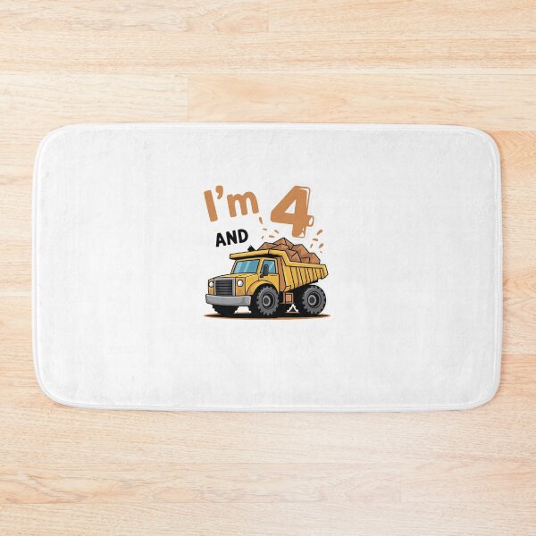 Item preview, Im 4 and Digging It 4th Construction Birthday Excavator Boys  designed and sold by MicanCuteStore.