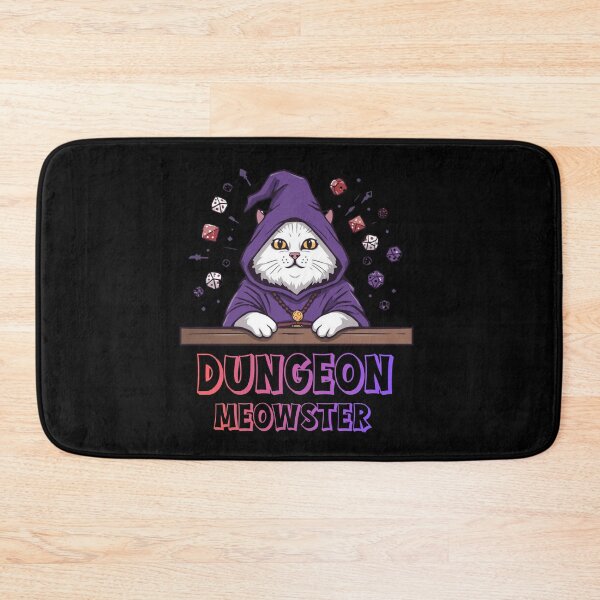 Item preview,  Dungeon Meowster, DND, Funny Cat Design, D20 designed and sold by Sun Sand & Sea Art.