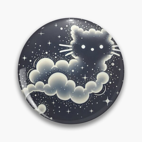 Item preview, Celestial Cloud Cat Constellation Spirit Art designed and sold by BigBlueArt.