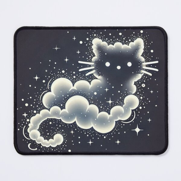 Item preview, Celestial Cloud Cat Constellation Spirit Art designed and sold by BigBlueArt.