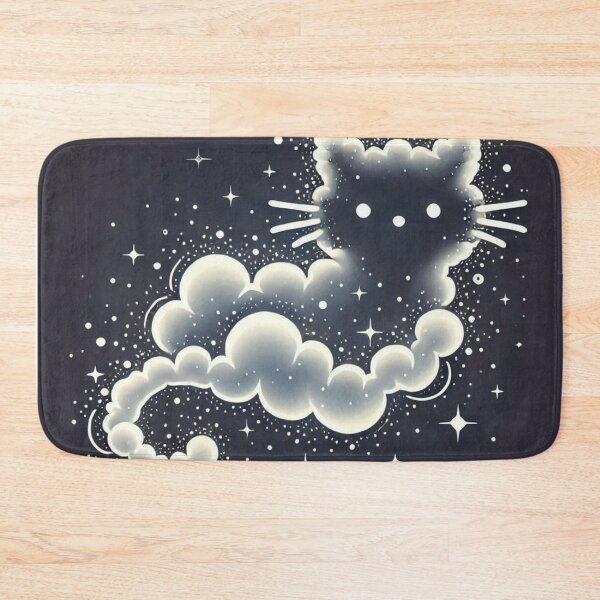 Item preview, Celestial Cloud Cat Constellation Spirit Art designed and sold by BigBlueArt.