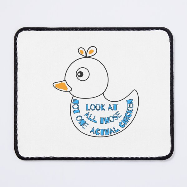 Item preview, Look at All Those Chickens… and Not One Actual Chicken Funny Meme Sticker designed and sold by Ditstyle.