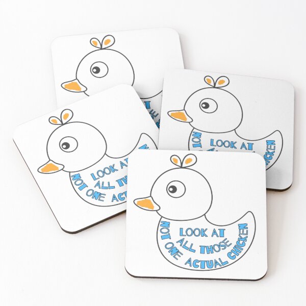 Item preview, Look at All Those Chickens… and Not One Actual Chicken  Funny Meme Sticker designed and sold by Ditstyle.