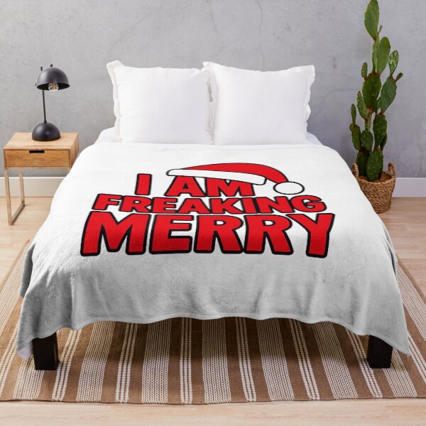 Item preview, I Am Freaking Merry Funny Sarcastic Christmas designed and sold by SpeakingPrint2.