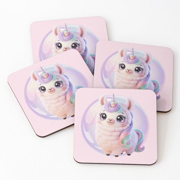 Item preview, Pastel Llamacorn Dream – Cute Kawaii Alpaca Unicorn Graphic Tee / Kids & Women designed and sold by loccotown168.