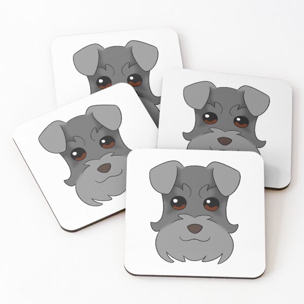 Item preview, Dark Grey Schnauzer Grey Snout Ears designed and sold by OliRoseArt.