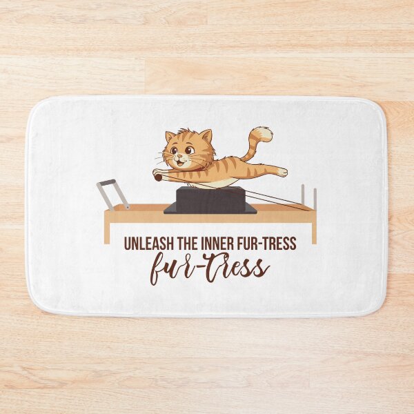 Item preview, Cute Pilates Cat – “Unleash the inner fur-tress” designed and sold by sashica.