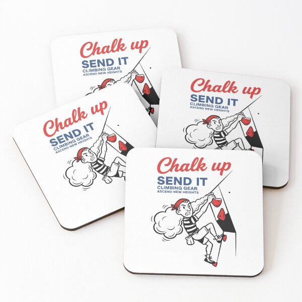 Item preview, Chalk Up Send It Climbing Gear Fun Design designed and sold by LuminOrb.