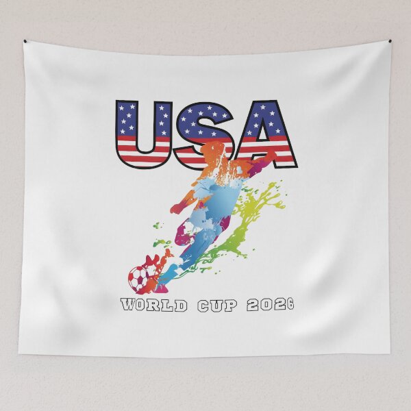 Item preview, USA CAN MEX 26 Football Shirt | Color Splash International Fan Tee designed and sold by BelindaVDavis.